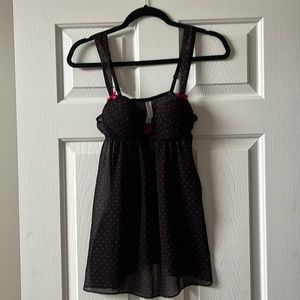 Gillian & O’Malley Black Lingerie Top